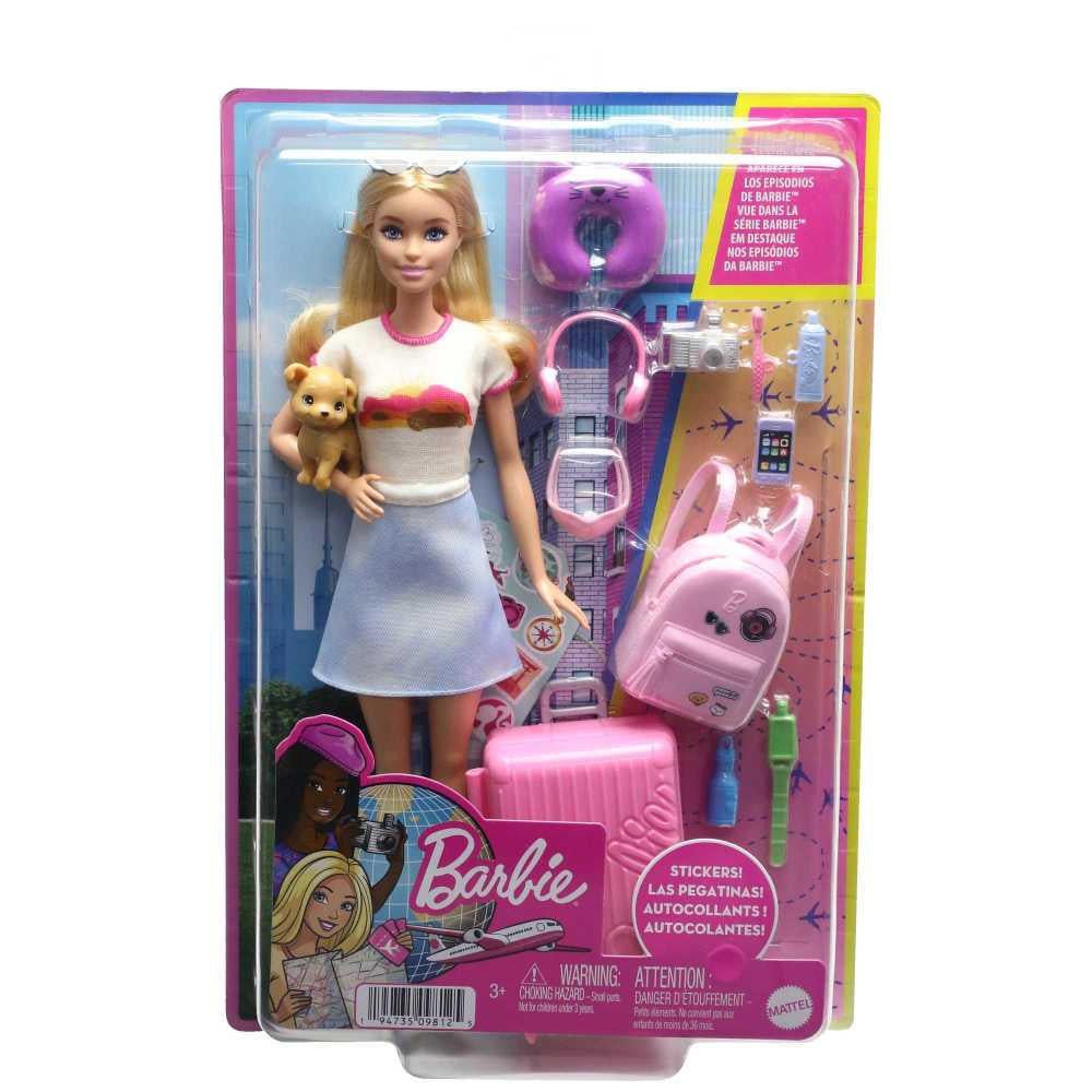Barbie - Malibu Travel Set and Puppy - fyfy7
