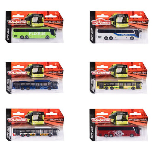 Majorette MAN City Bus cm.13 - 6 asst. - fyfy7