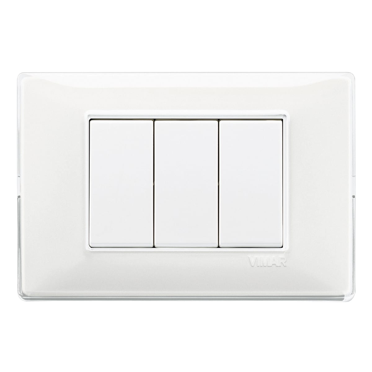 PLACCA PLANA 3 POSTI REFLEX NEVE - fyfy7