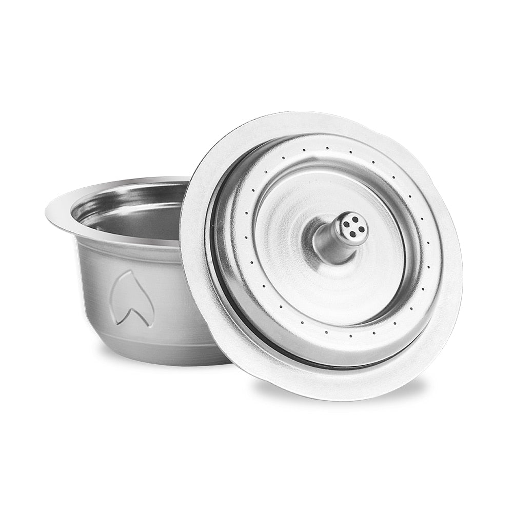 2 IN 1Reusable Vertuo Coffee Capsule Steel Stainless Metal for Nespresso Vertuoline Plus Machine Cream Coffee Filter - fyfy7