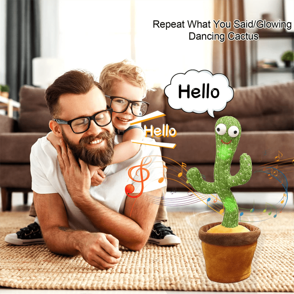 Lovely Dancing Cactus Doll Talking Toy Electron Plush Toy Speak Repeat Singing Cactus Toys Children Kids Education Toy Gift - fyfy7
